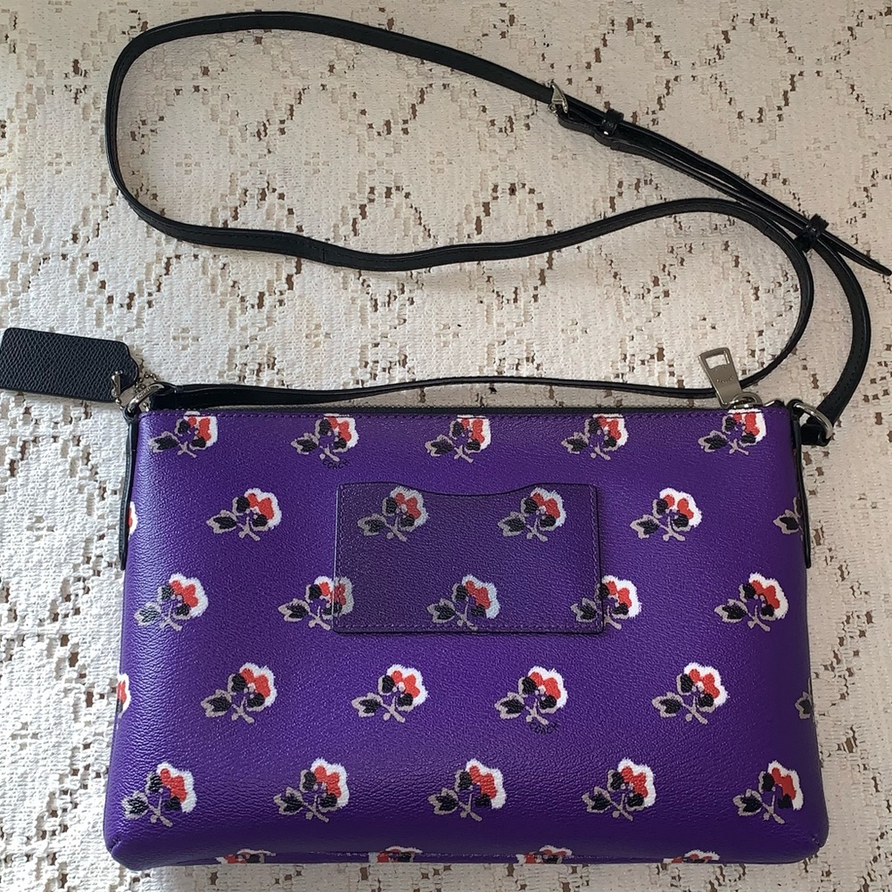 Coach Bramble Rose Crossbody Bag and Black Pouch - Picture 5 of 16